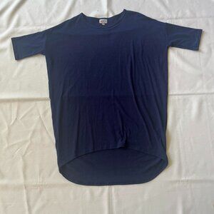 LulaRoe Irma Tunic Top Shirt Blue XXSmall